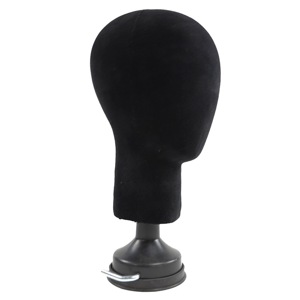 Polystyrol Schaum Mannequin Kopf Modell Schwarz Puppe Perücke, Der Haar Verlängerung Gläser Hütte Anzeige-ständer 1PC