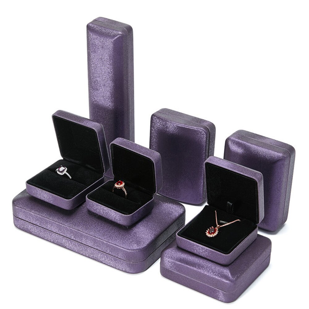 B-Leben Samt Schmuck einstellen Kasten Halskette Ohrring Ring Halskette Armbinde Anzeige fallen Hochzeit Schmuck Lagerung Halfter