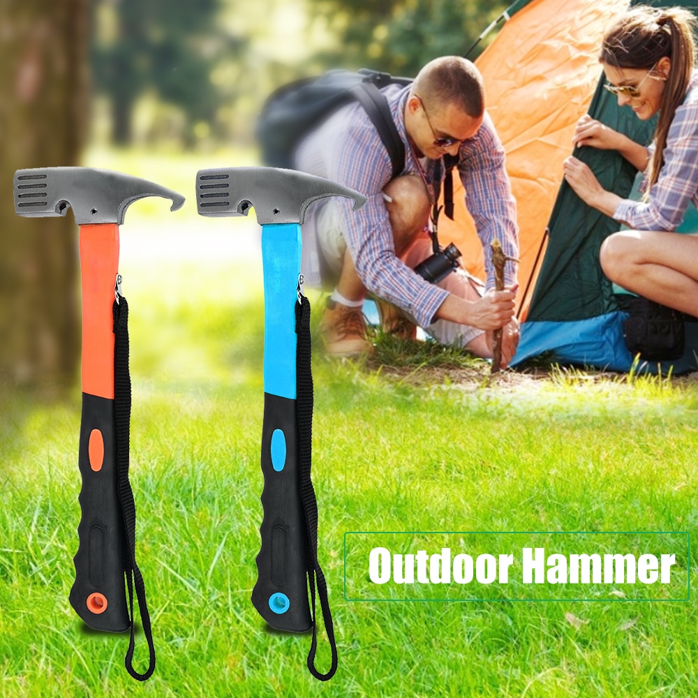 Tragbare Kohlenstoff Stahl Camping Zelt Hammer Zelt Anbindung Einatz Abzieher Hammer Extrator Entferner Markise Baldachin Multifunktions Zelt Werkzeuge