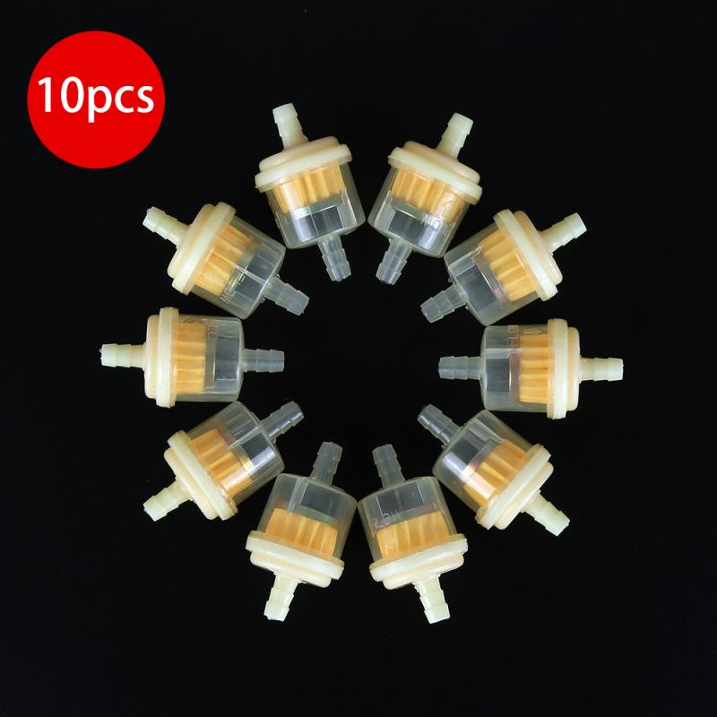 10Stck Universal- Motorrad Mini Kleine Motor- Inline Kohlenhydrate Treibstoff Gas Filter Motorrad Kraftstoff Filter Schmutz Schlauch Linie Benzin Öl Filter