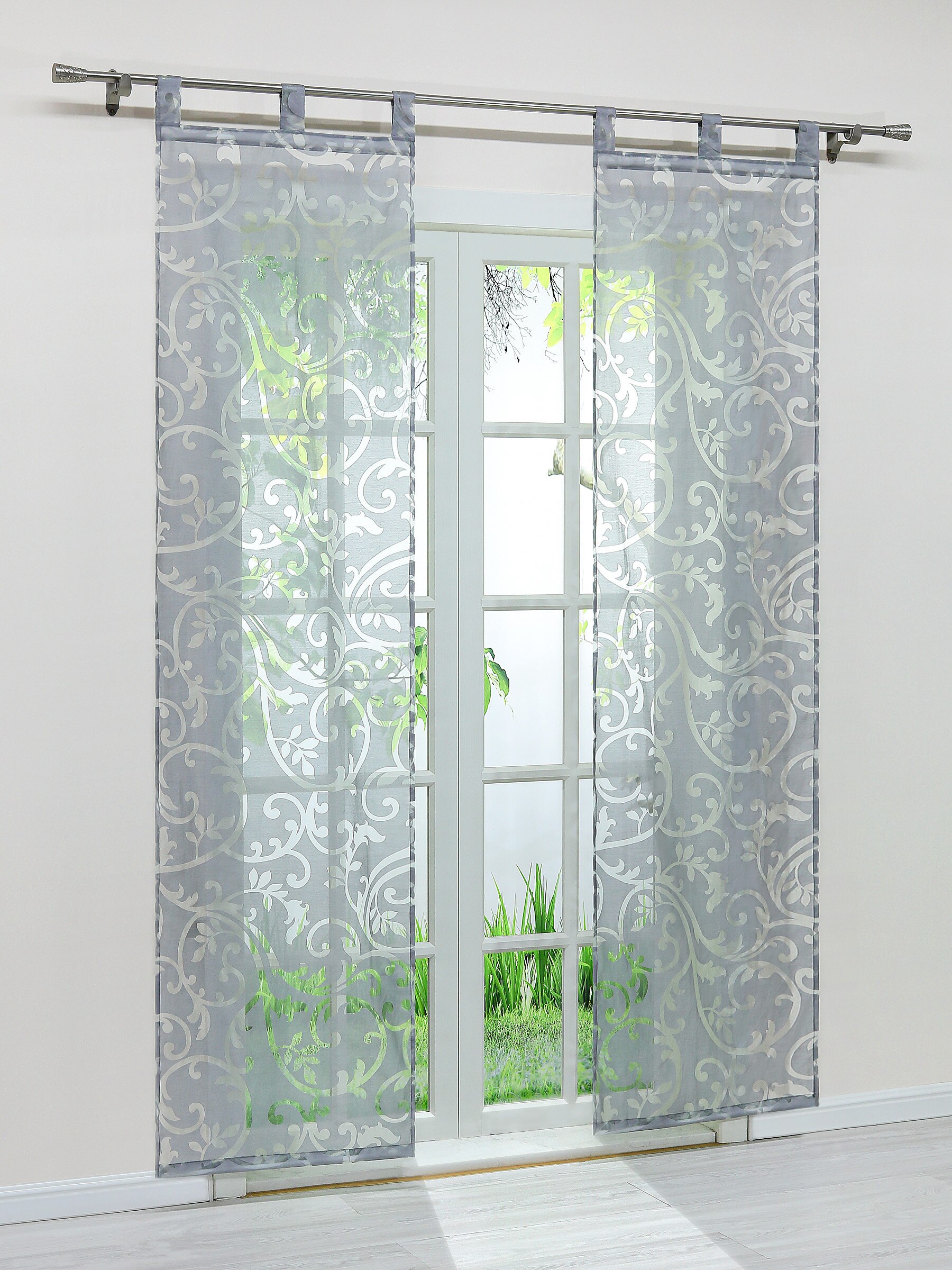 2 Teile/los Fenster Vorhang Moderne Tafel Schleier schier Vorhänge Jalousien Bunte Tüll für Wohnzimmer Hause Dekoration Tab oben