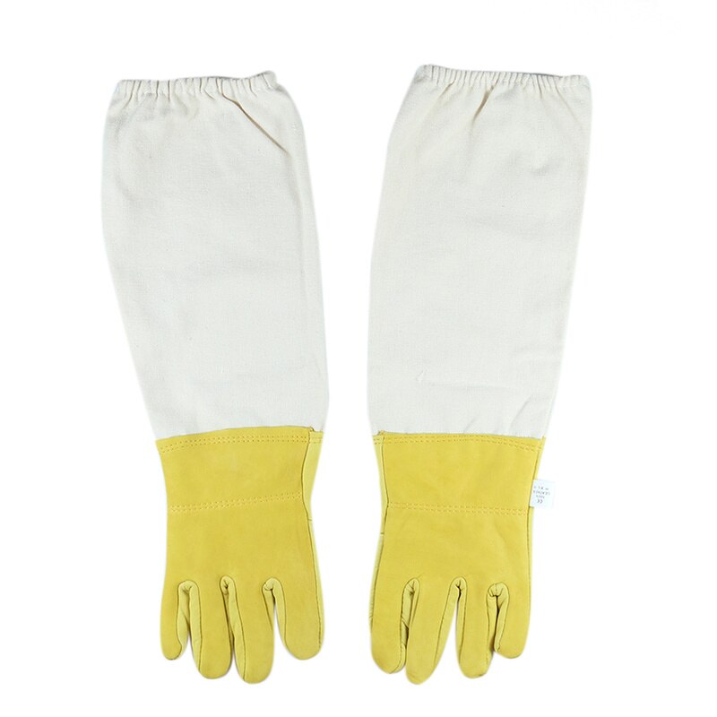 1 paar Bienenzucht Handschuhe Lange Ärmeln Anti Biene Gittergewebe Durchbrochene Atmungs Biene-nachweisen Biene Handschuhe Imkerei Bienenzucht Werkzeug Liefert