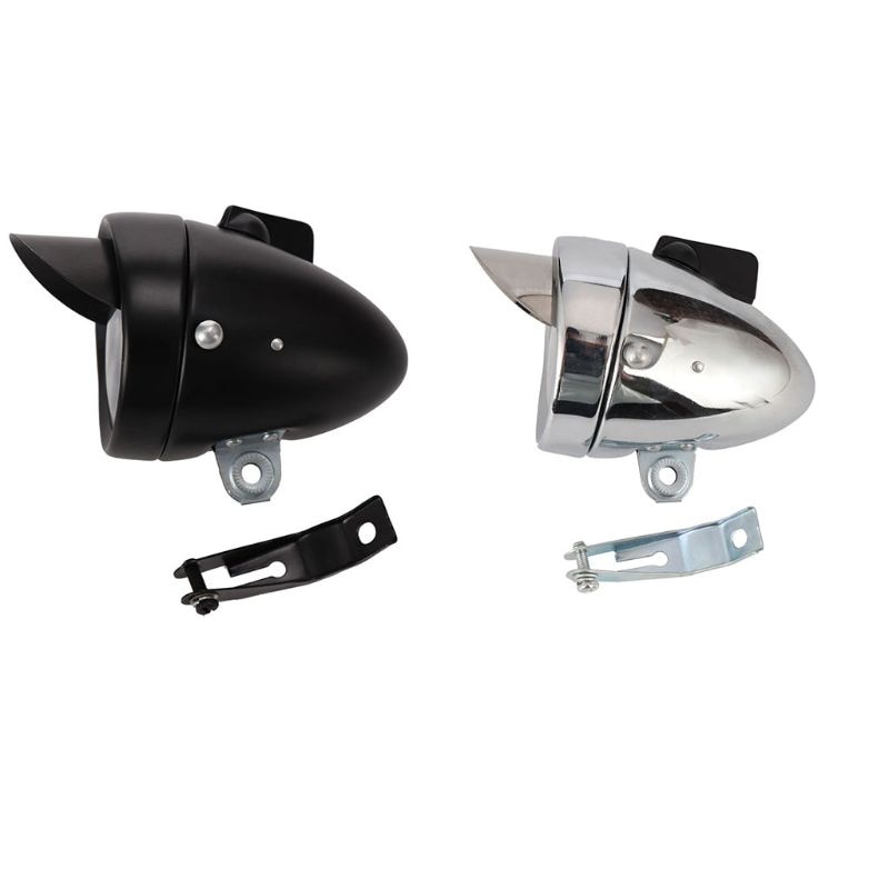 retro Hellen Klassischen Fahrrad Scheinwerfer Jahrgang Fahrrad Metall fallen Chrom Stahl LED Licht Nacht Reiten Sicherheit Vorne Nebel Kopf Lampe