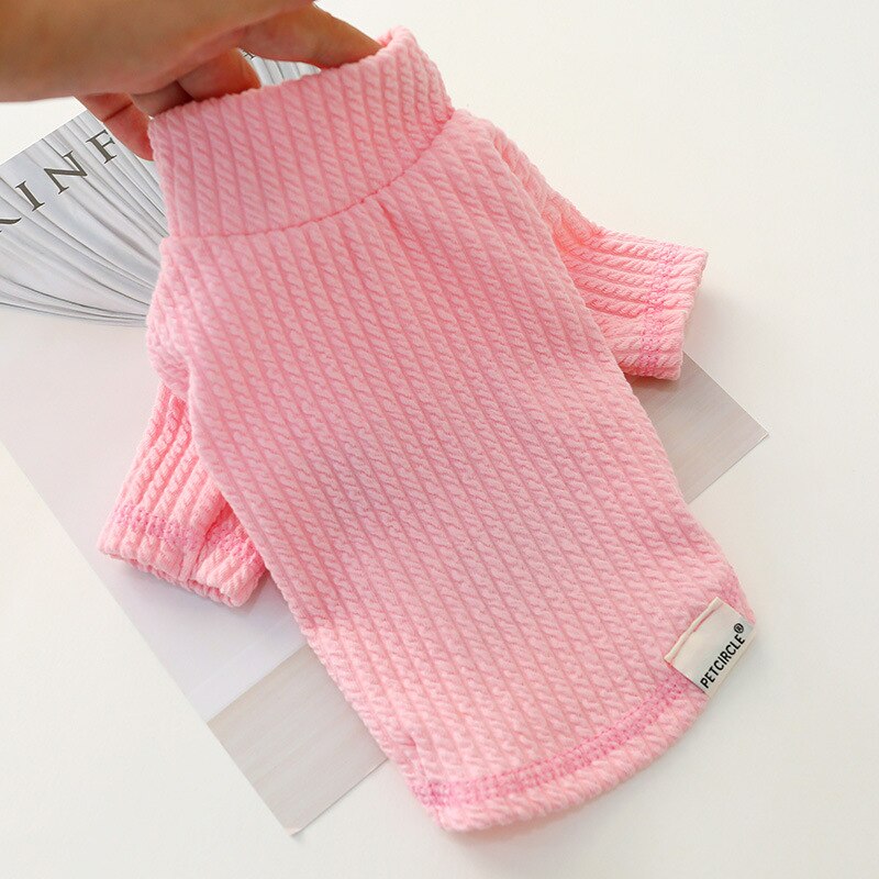 Hund Katze Hoodie zur Seite fahren Knited Hemd Haustier Welpen Herbst/Winter Bodenbildung Shirt Kleidung Kleidung 5 Größen