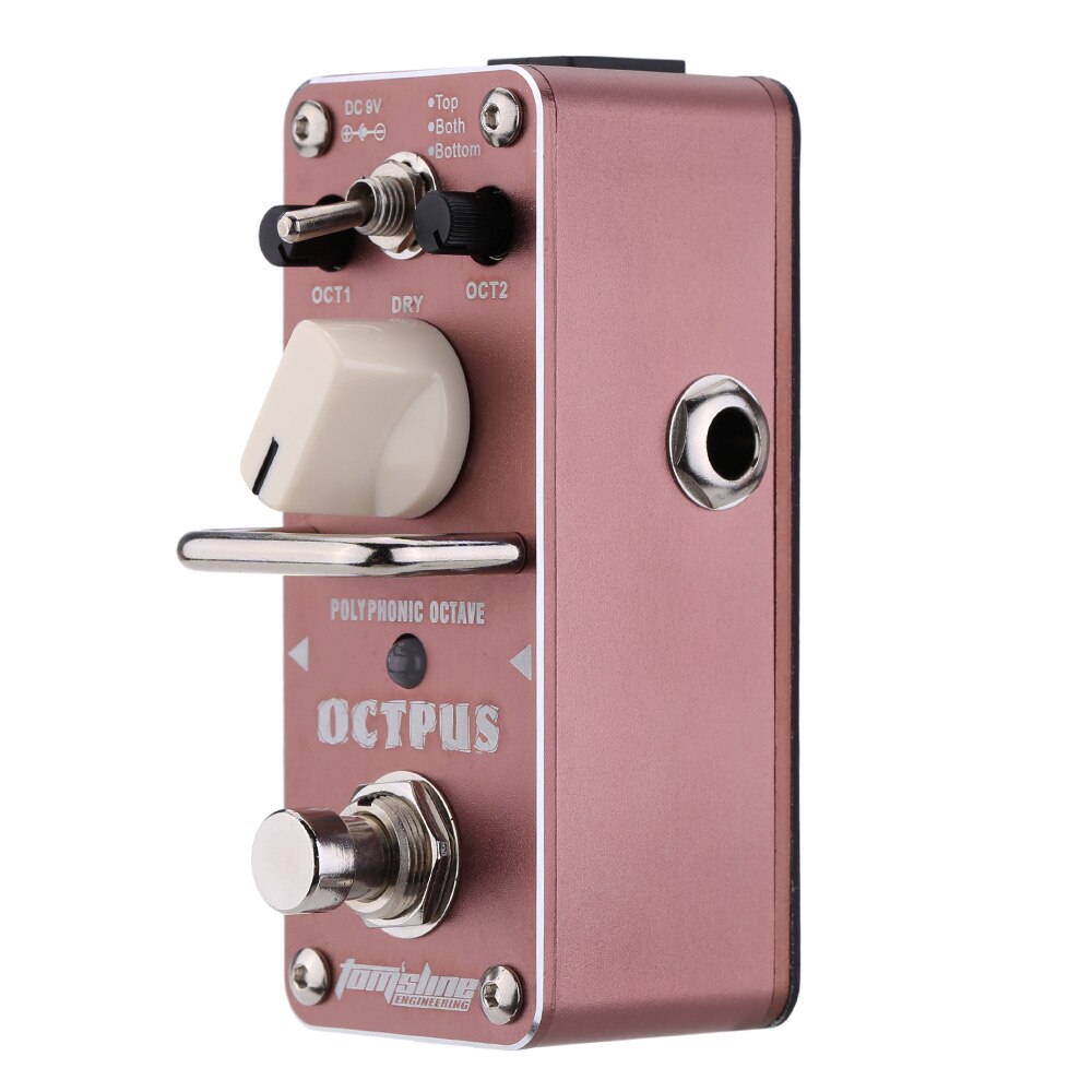 Aroma AOS-3 True Bypass Octpus Polyphone Oktave Elektrische Gitarre Effekt Pedal Mini Einzigen Wirkung Prozessor Gitarre Zubehör