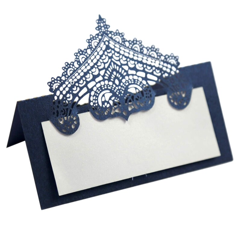 100Stck Tabelle Ort Karten mit Weiß Einsätze Krone Zelt Karten Name Karten für Hochzeit Bankette Buffet