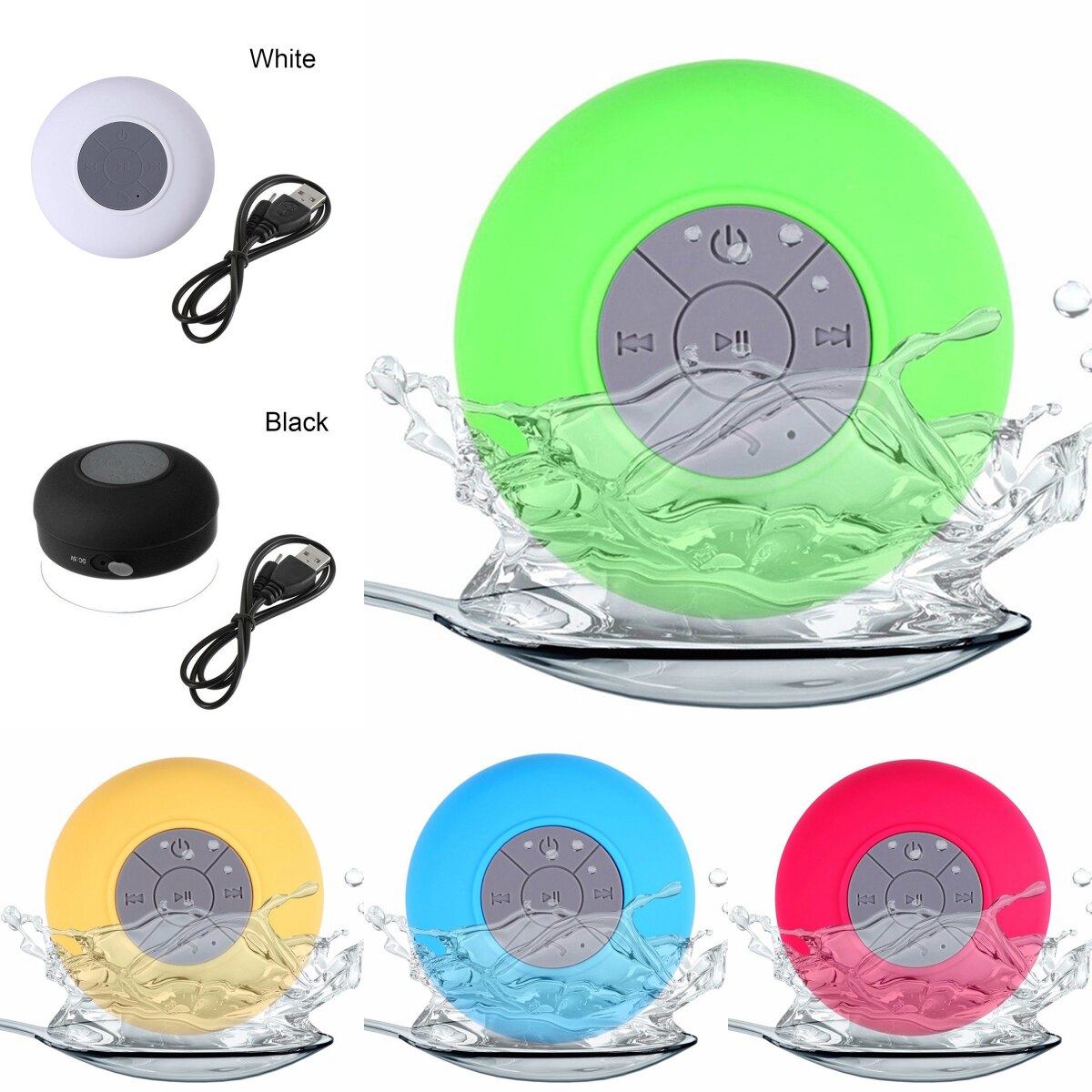Drahtlose Tragbare Mini Altavoz Bluetooth Lautsprecher Wasserdichte Freisprecheinrichtung Musik Klang Wasser Auto Lautsprecher Schlecht Dusche Caixa de som