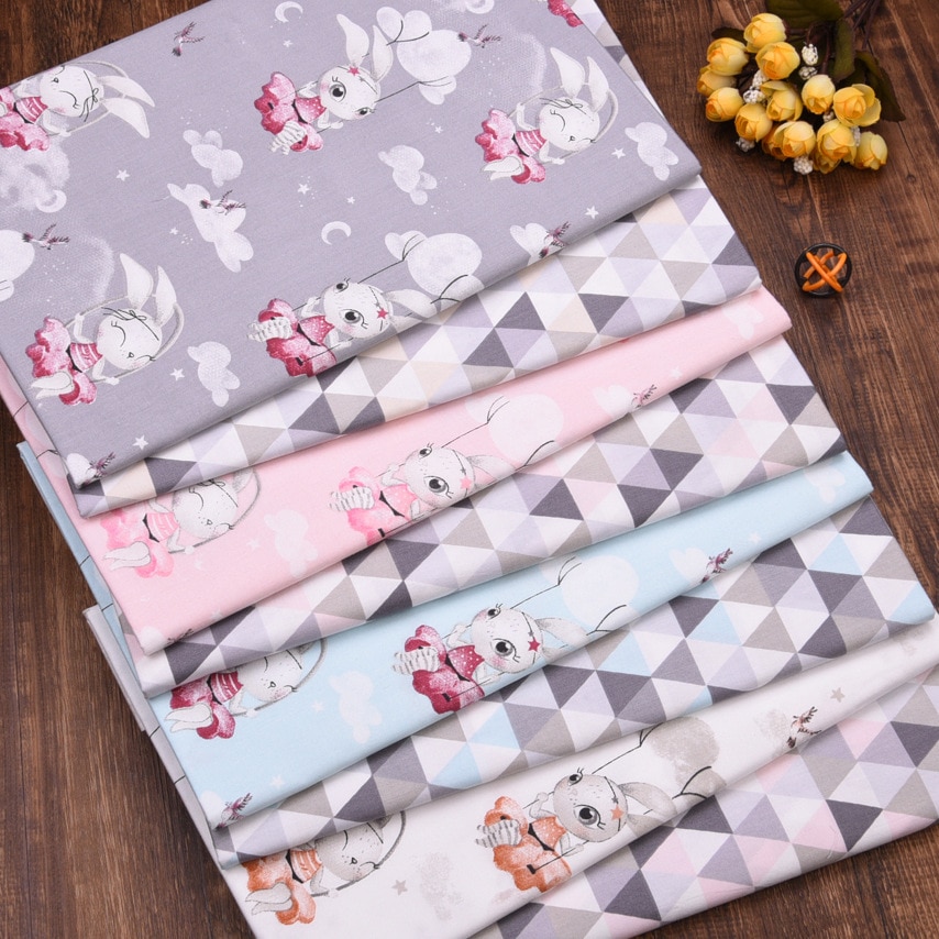 160cm * 50cm kaninchen baumwolle stoff DIY bettwäsche quilten bekleidung kleid Patchwork stoff freundlicher handarbeit vorhang dekor tuch
