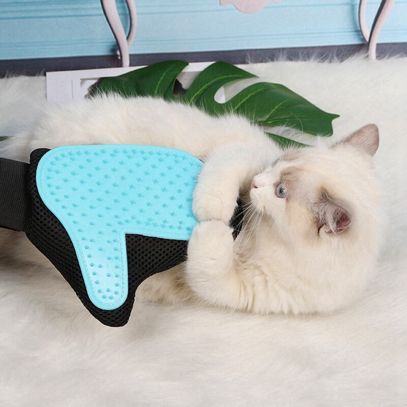 Haustier Katze Pflege Silikon Handschuh Für Sanfte Deshedding Massage Kamm Für verlieren Haar Entfernung Katze Kämme Haar Abschluss Handschuhe