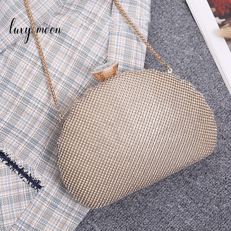 Luxy Mond Damen Kupplung Geldbörse Silber Kristall Abend Tasche Luxus Frauen Schulter Tasche Hochzeit Geldbörse für Braut Hand Tasche ZD1485