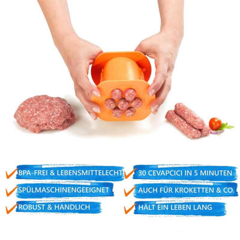 DIY Fleisch Wurst Für Küche ABS Fleisch Stereotyp Werkzeuge Trichter Heißer Hund Füllstoffe Wurst Schinken Hersteller Küche Gerät Und Zubehör