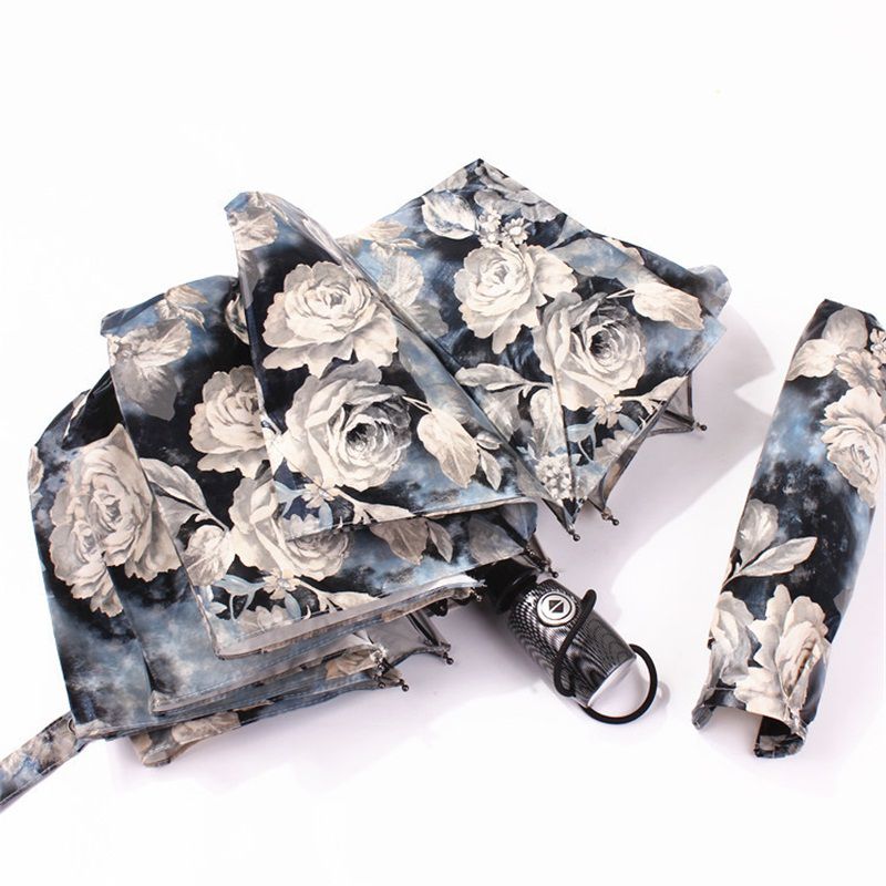 Regenschirm Winddicht Regenschirm Reisen Kompakte Faltung umkehren Regenschirm-Eine Geschmack für Auto Öffnen und Schließen Frauen unmbrella