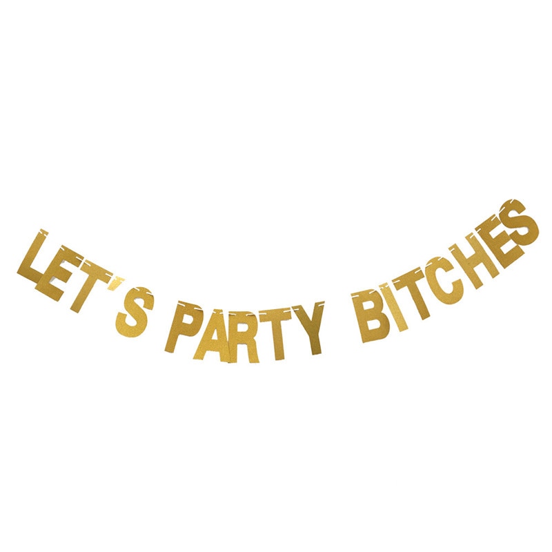 1 Stck Gold funkelnd Lassen Sie der Partei Hündinnen &Ampere; Jubel Hündinnen Foto Hintergrund Geburtstag Party Banner Party Favor Banner Bachelorette Party