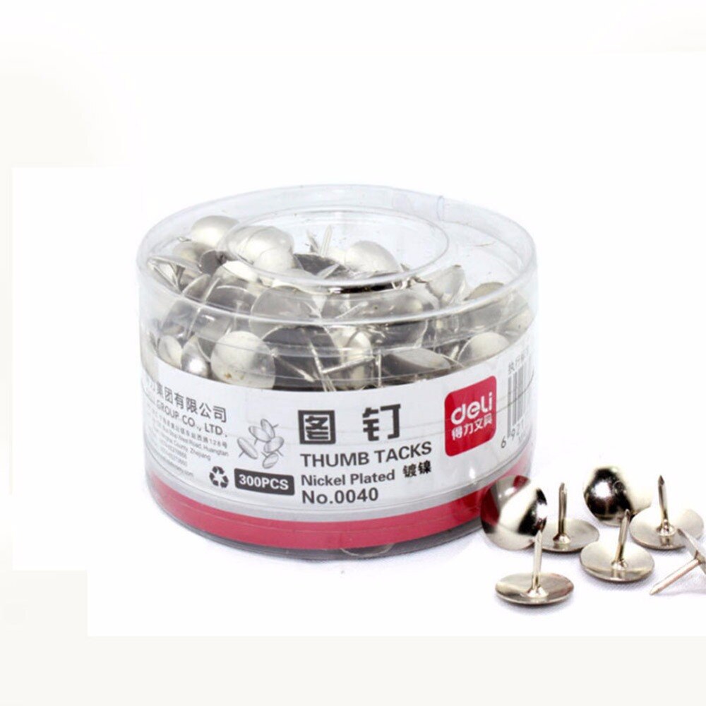 300 teile/paket Edelstahl Metall Reißzwecke für Schule Schreibwaren & Büro Liefern