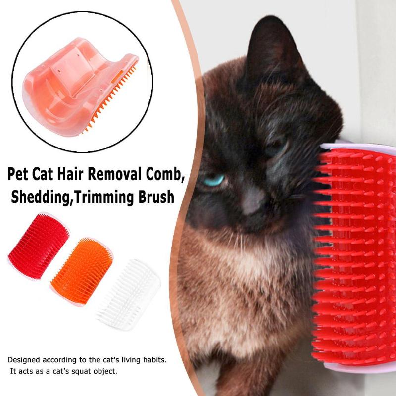 13*8cm Kunststoff Haustier Katze Haar Entfernung Kamm Hund Haar Verschütten Trimmen Pinsel Pflege Werkzeug Mmultiple Farbe Haustier pflege Liefert