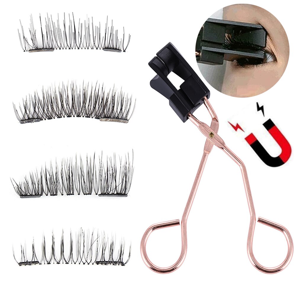Neue Beste Quantum Weiche Magnetische Falsche Wimpern einstellen mit Magnetische Wimpern Curler Werkzeug Wasserdicht Einfach Zu Bedienen Wiederverwendung Verlängerung Peitsche
