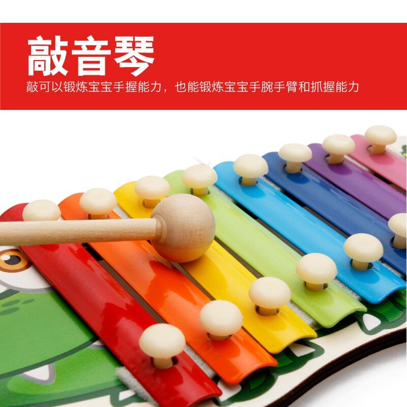 Ebene Musik Kasten Spielzeug Klavier Xylophon Baby Lern FrüHenne Kindheit Spielzeug freundlicher JUNGEN Mädchen'S 1-2-3-4-a Jahr von ändern