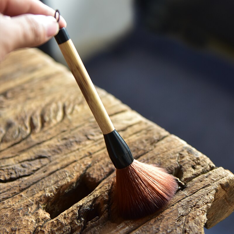 Einfache Tee zeremonie bambus Tee tablett fegen lila Tee topf Tee-einstellen zubehör bambus wurzel Tee pinsel matcha matcha Tee