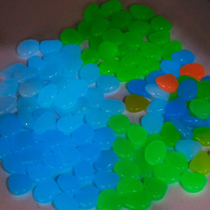 50Stck glühen in das dunkel leuchtend Steine Garten Kiesel glühen Steine Felsen Für Gehwege Garten Pfad Terrasse Rasen Garten hof Dekor