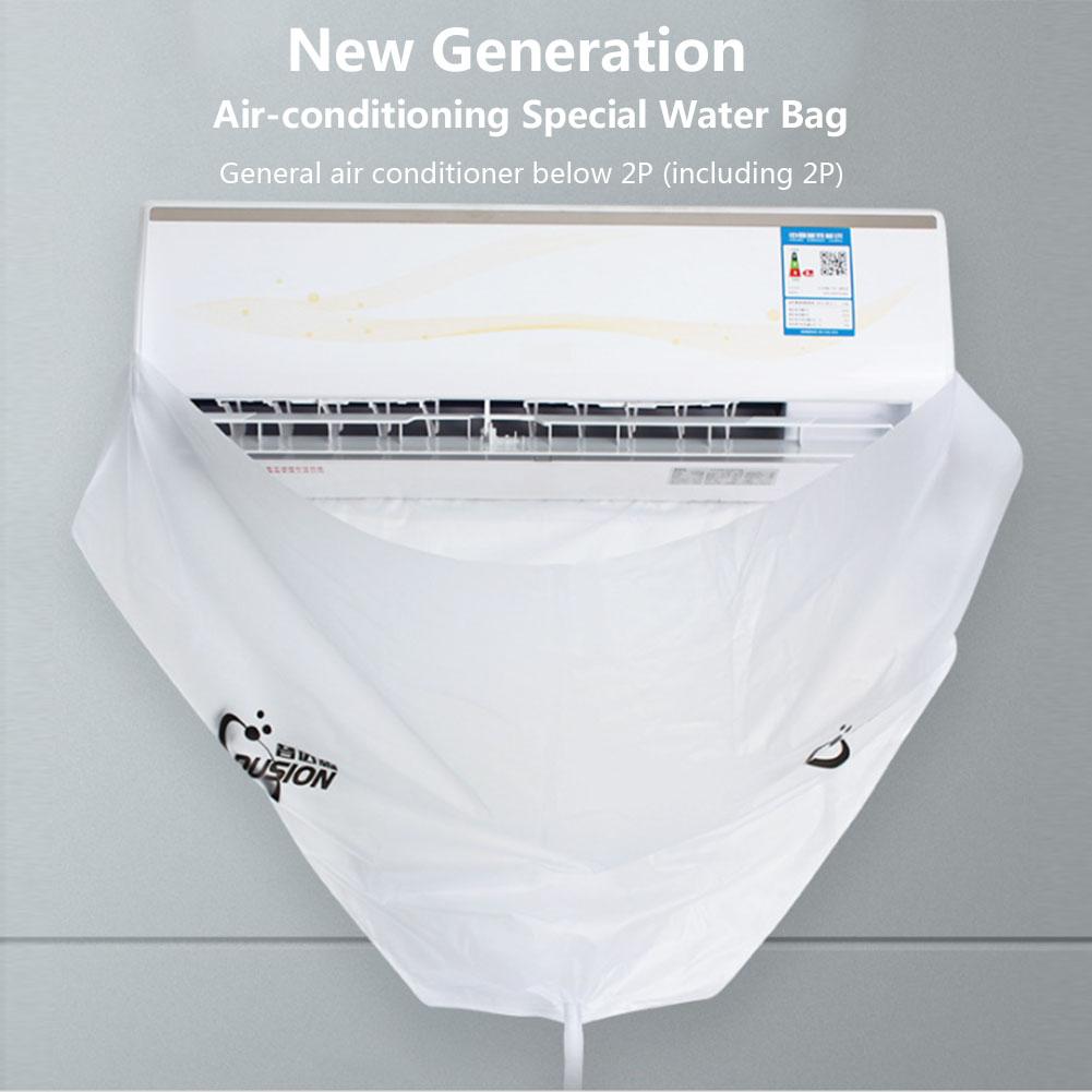 Klimaanlage Abdeckung Waschen Zauberstab Montiert Klimaanlage Reinigung Schutzhülle Staub Abdeckung sauber Werkzeug Verschärfung Gürtel Für 1-3P #