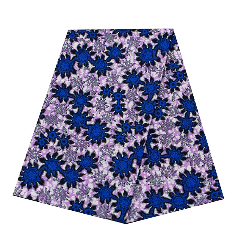 Afrikanische Wachs Stoff Für Frauen Kleider Wahre Blau drucken ankara Echt Polyester Wachs Gedruckt Stoff
