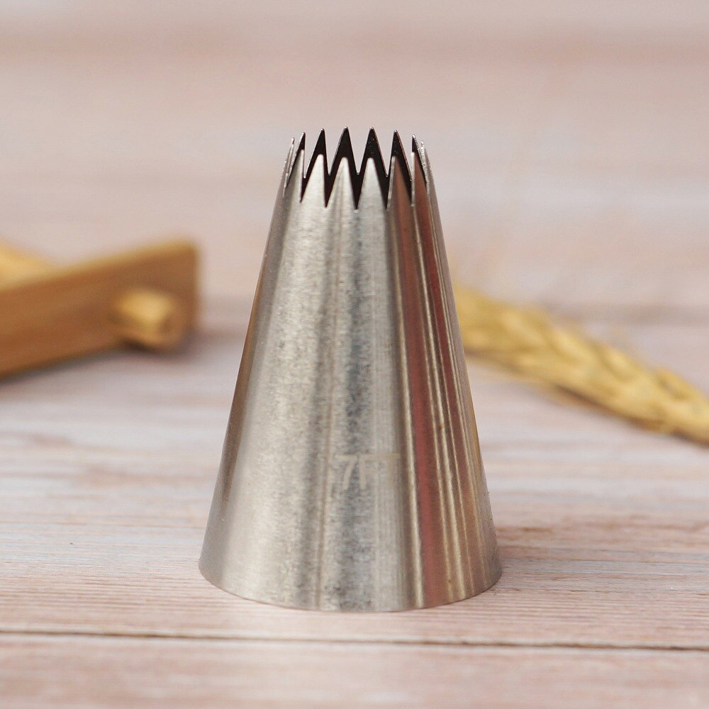 # 7FT Große Größe Rohrleitungen Düse Kuchen Dekorieren Gebäck Öffnen Stern Glasur Tipps Backformen Küche Kekse Werkzeuge Edelstahl