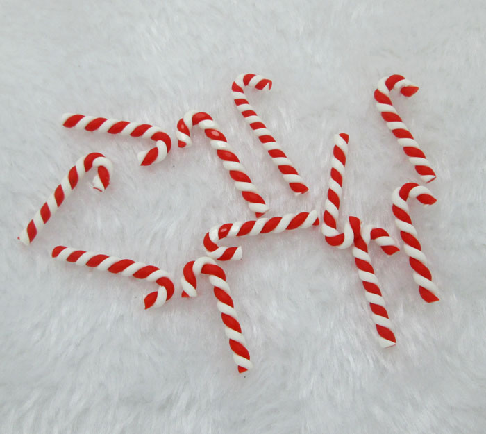 20 Stücke Dekoration Weihnachten Kawaii Harz Flatback Cabochon Scrapbooking Nette Tonne Süßigkeiten Handwerk Diy Tasten