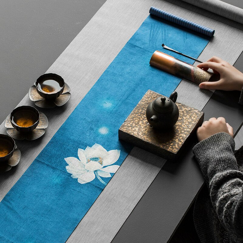 Wildleder wasserdicht Tee matt Zen tuch tischdecke Japanischen Tee tablett matt Tee flagge tisch matt Tee matt Tee zeremonie zubehör
