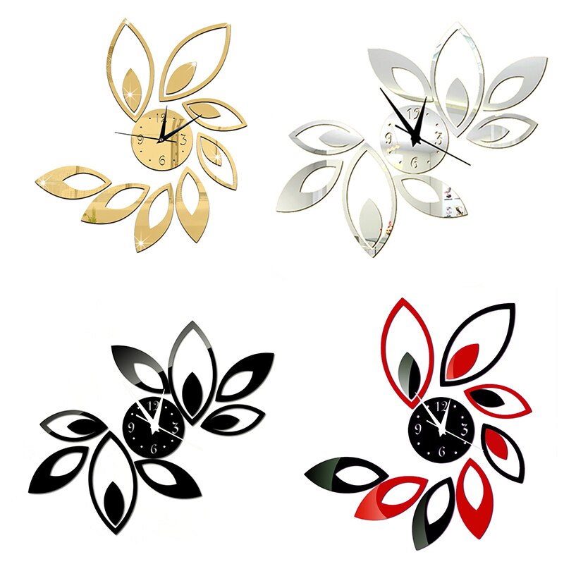 Neue DIY Spiegel Acryl Material Zauberstab Aufkleber Moderne Stil Zauberstab Quarz Uhren Für Heimat Wohnzimmer Zauberstab Uhren