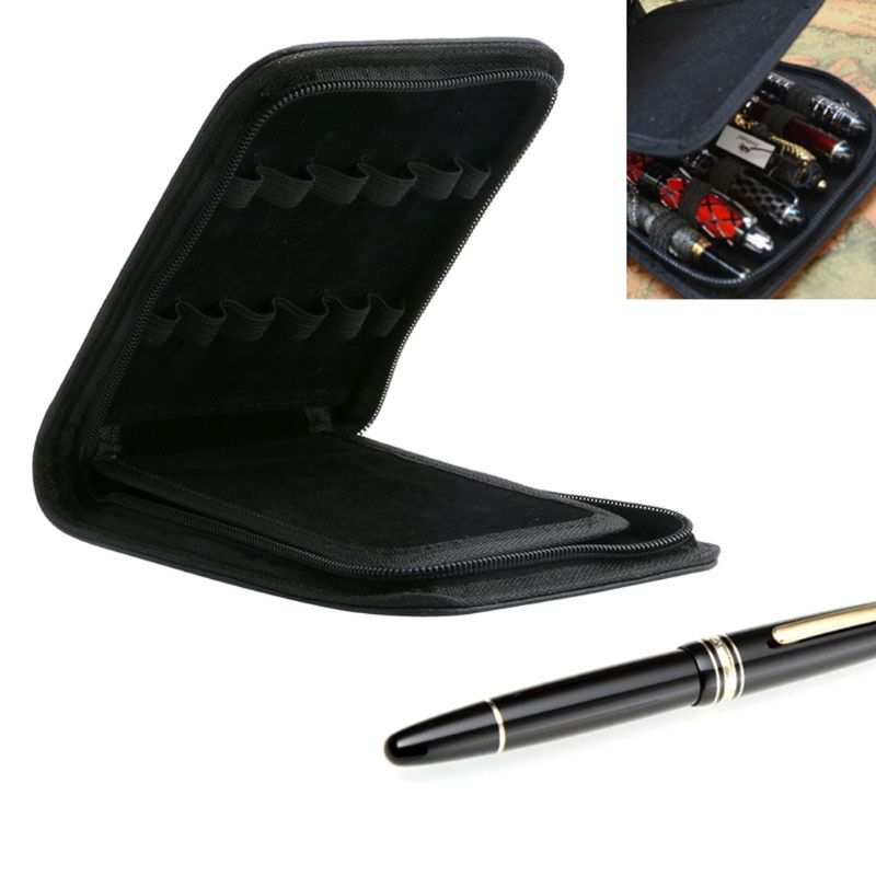 12 stifte Brunnen Kuli/Rolle Stift Faux Leder Reißverschluss fallen Halfter Neue Stift Lagerung Tasche Beutel Bleistift Für OfficeTravel Tagebuch