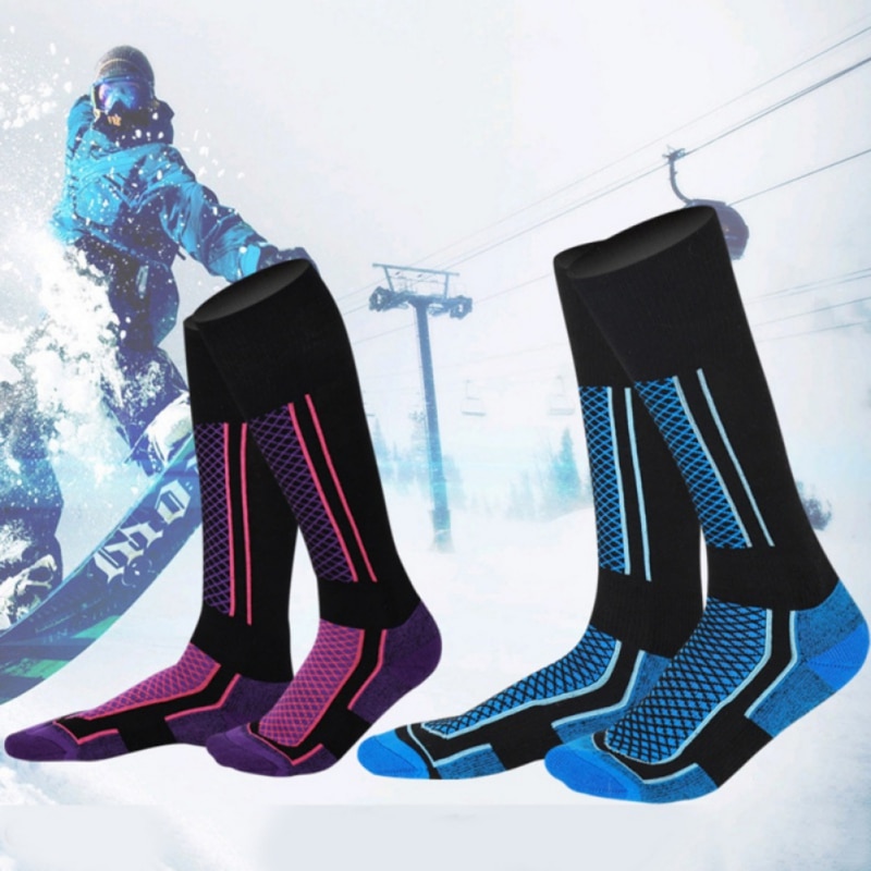 Winter freundlicher freundlicher Thermische Ski Socken Verdicken Baumwolle Warme Radfahren Socken Snowboard Erwachsene Skifahren Wandern Socken Bein Wärmer