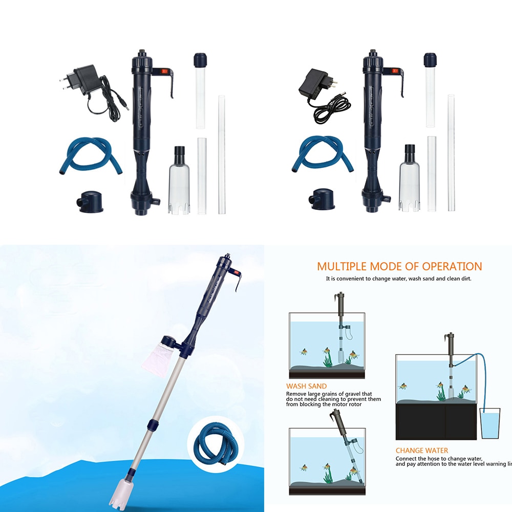 Elektrische Aquarium Kies Reiniger Aquarium Wasser Ändern Pumpe Filter Reinigung Werkzeuge Wasser Filter Pumpe Aquarium Werkzeug
