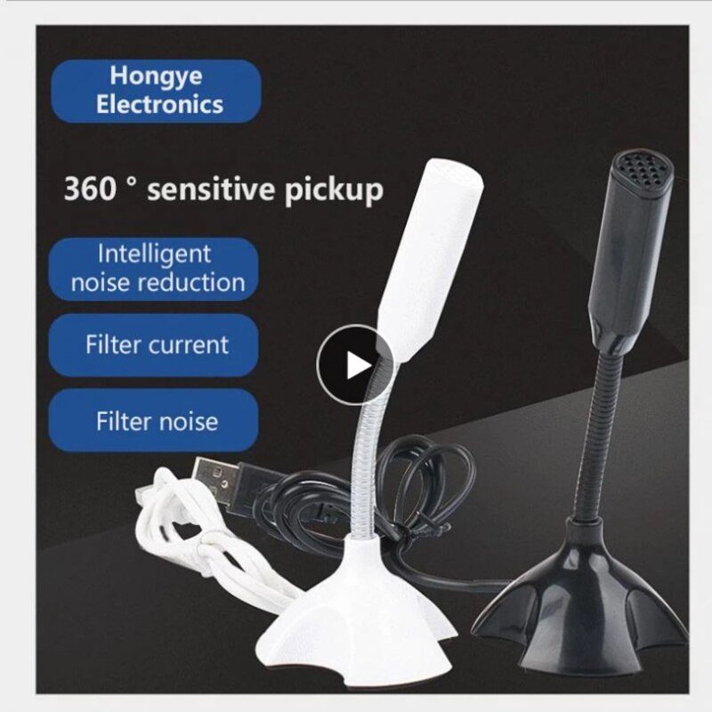 Universal- USB Mini Schreibtisch Rede Mikrofon Mic Aufnahme Mikrofon Für PC Laptop Notizbuch Lärm-abbrechen Mit Klaren Klang