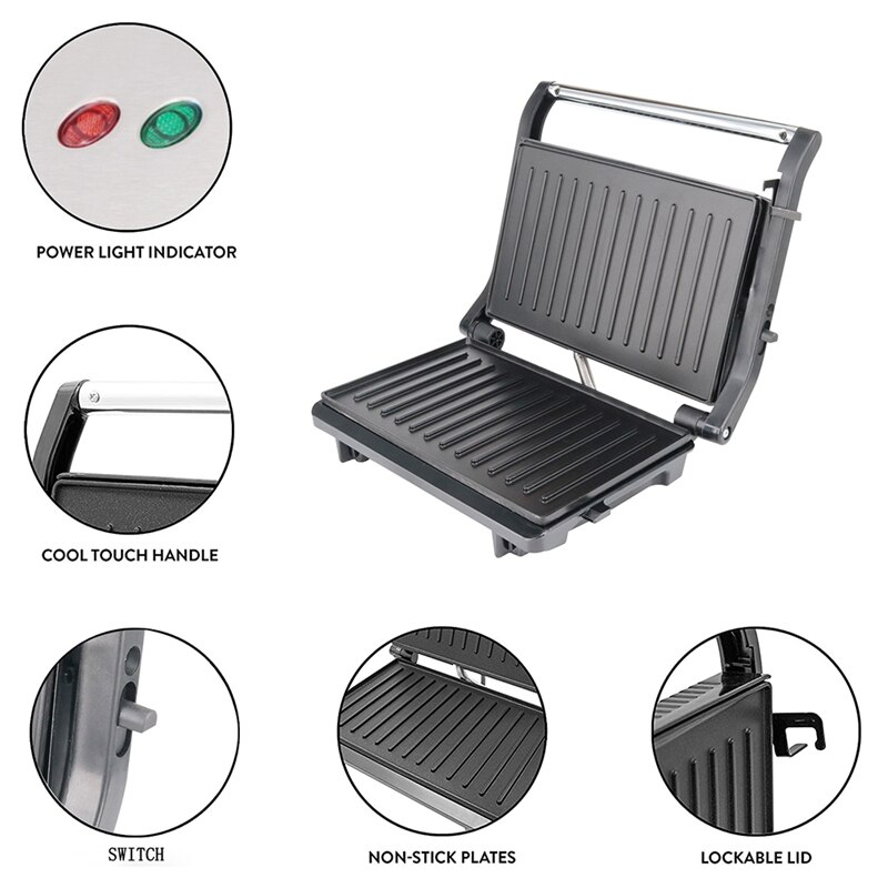 Multifunktionale Heizung Elektrische Backform Steak Maschine Panini Maschine EU Stecker