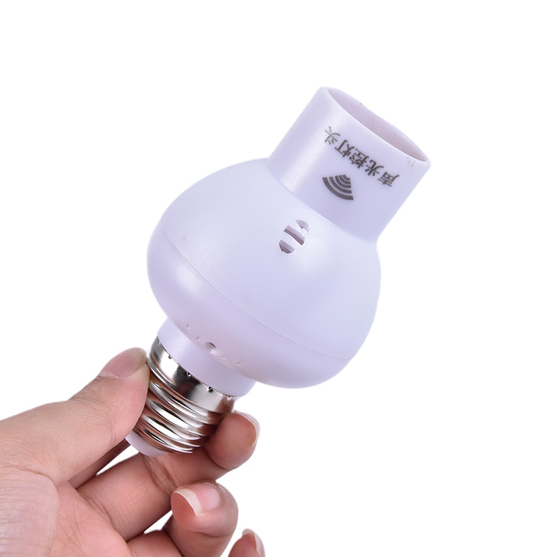 1PC drinnen Klang hell Sensor Kontrolle Lampe Halfter E27 Schraube Lampe Basen Kappe Sockel Schalter für Korridor Treppen Beleuchtung birne