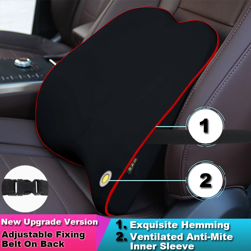 1 sitz Unterstützung Auto Zurück Lenden Unterstützung Kissen Für Büro Stuhl Kissen Kissen Atmungs Reise sitz kissen speicher baumwolle weiche