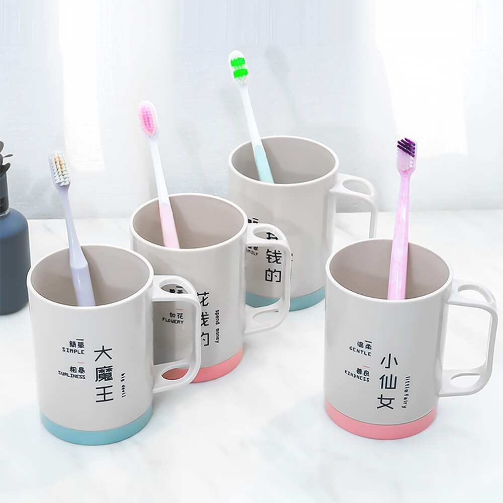 Waschen tasse haushalt zahnbürste tasse einstellen für paare schlafsaal nette bürsten eimer zahnbürste tasse einfach und niedlich