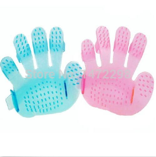 5 teile/los katzen hunde Kamm Haar Pentadactyl Gummi Weiche Haustier Reinigung Haustier Pinsel katzen Badebürste hunde Elegante