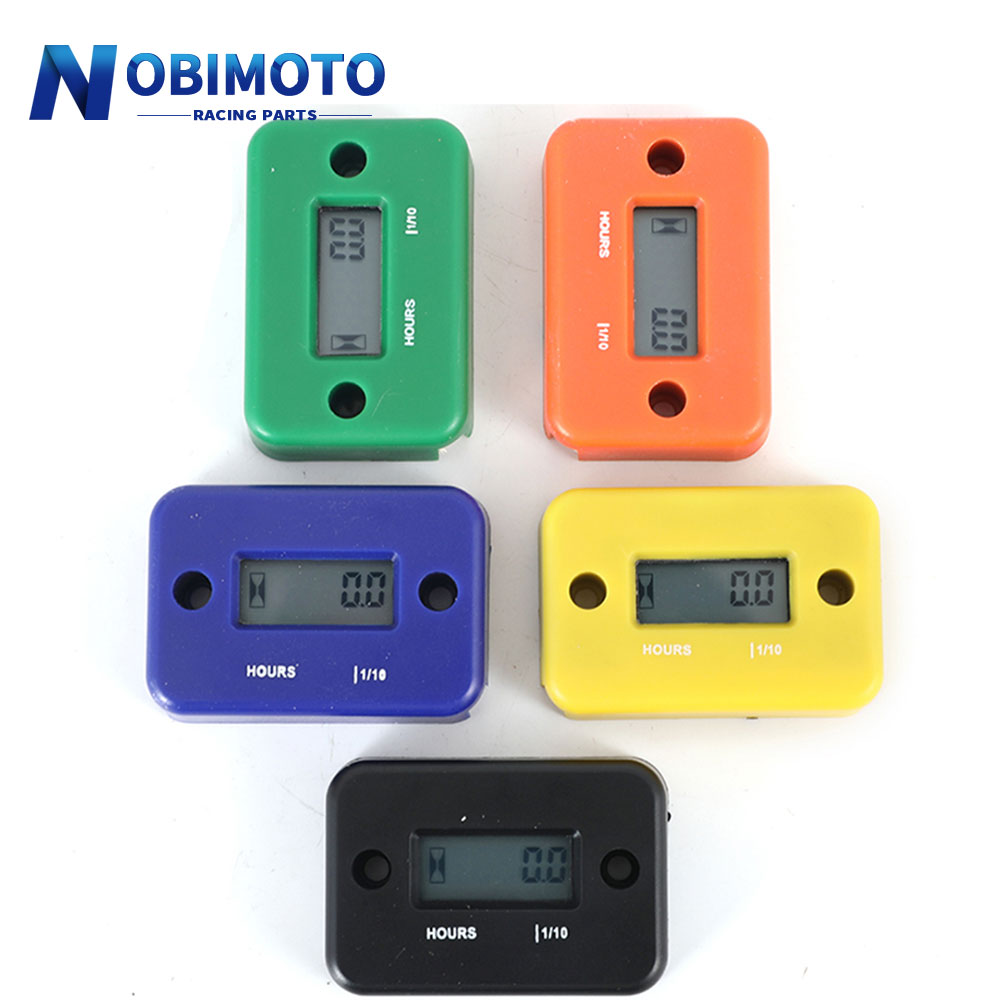 Motorrad Induktive Digitaler Stunde Meter Wasserdichte Motor- Messgerät Stunden LCD Anzeige für Fahrrad Motorrad ATV Stiefel Offroad