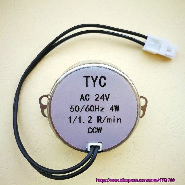 TYC50 AC24V 1/1,2 R/min CW CCW förderband Motor- für katzenstreu Kasten ~
