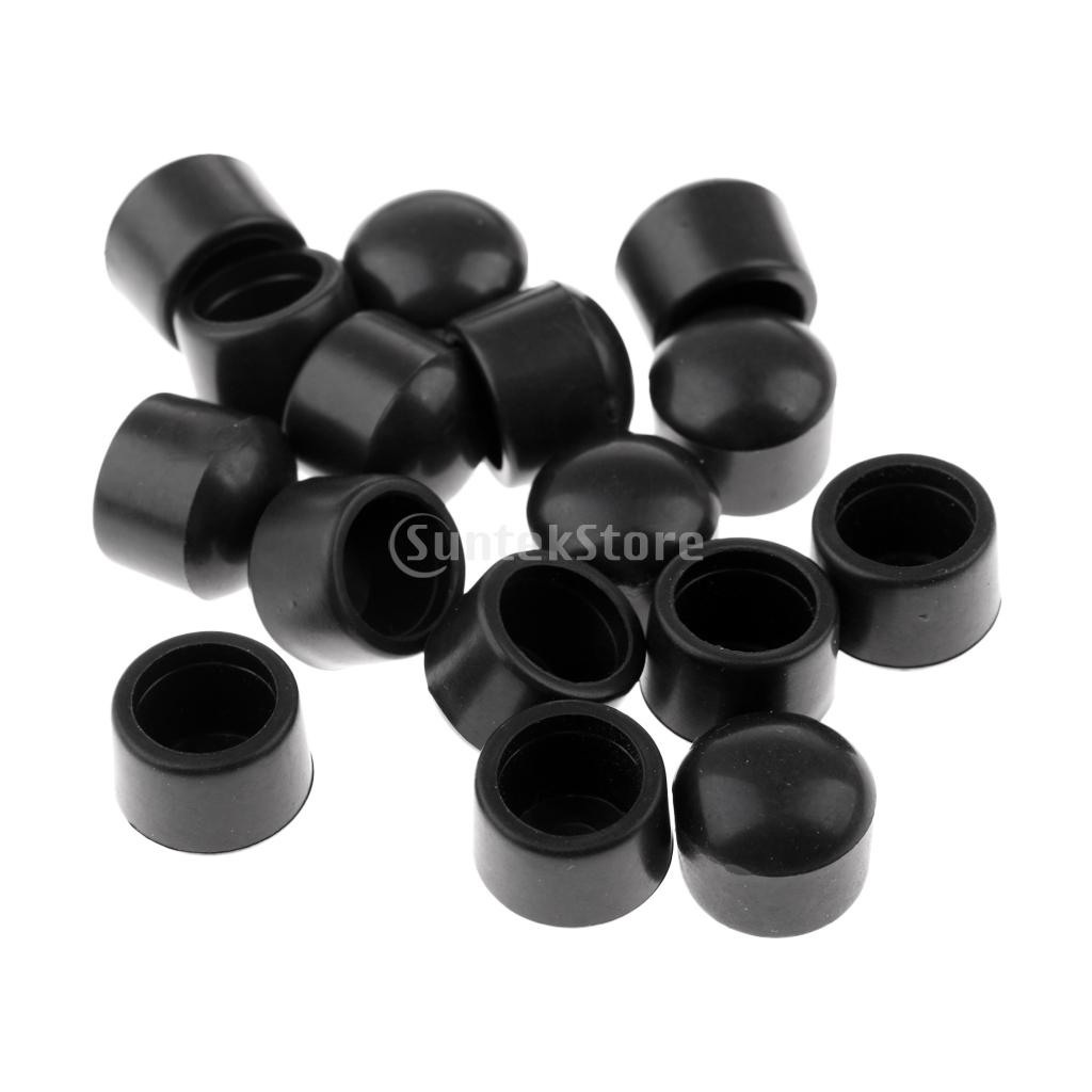 16 Stck Tabelle FußBall Stange Abdeckung Ende Kappen Gummi FußBall Foosball Zubehör