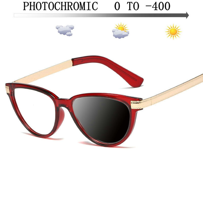 Frauen Photochrome Runde Brille Rahmen Optik Sonnenbrille Brillen Jahrgang Männer Transparente Gläser Myopie Brillen FML