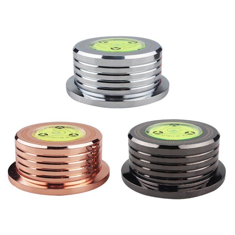 Universal- 50Hz LP Vinyl aufzeichnen Spieler Rabatt Plattenspieler Stabilisator mit Ebene Aluminium Legierung Gewicht Klemme