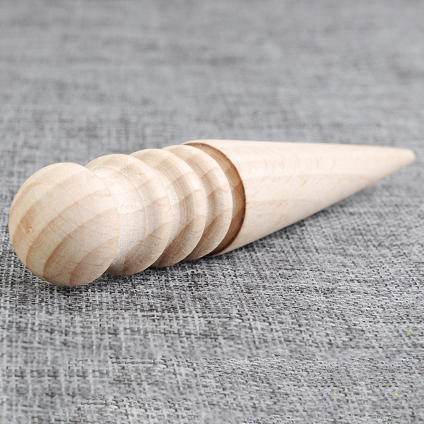 Leder handwerk Rand glatter Runde Holz Burnisher für Leder Arbeits Schleif Streifen Leder NäHenne Ausrügestochen Werkzeug Länge 15 cm