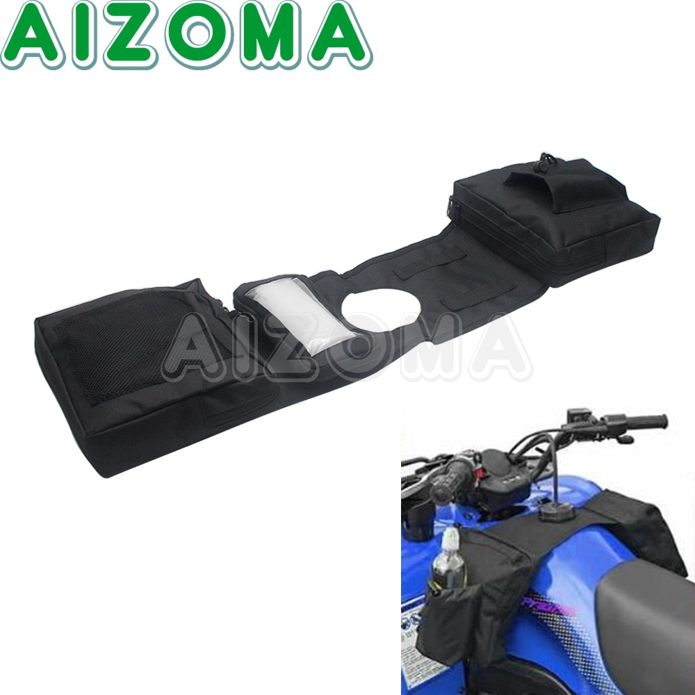 Universelle Wasserdichte Motorrad ATV Quad Fahrrad Schneemobil Panzer Tasche Schwarz Öl Kraftstoff Panzer Taschen Motor- Teile Lagerung Paket