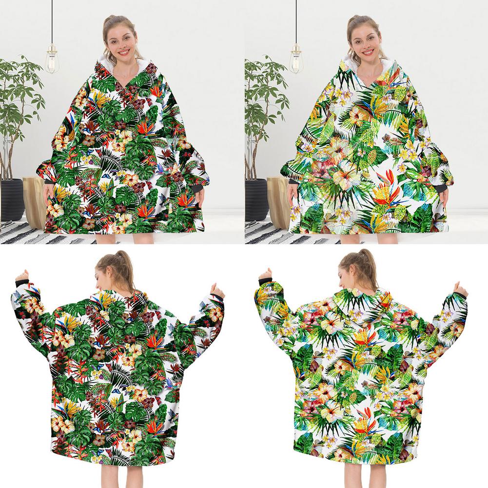 Übergroßen Hoodie Sweatshirt warm Tragbare Decken Anlage aufbringen Warme Mit Kapuze Decken Schlafanzug Decke Sweatshirt Für Erwachsene freundlicher