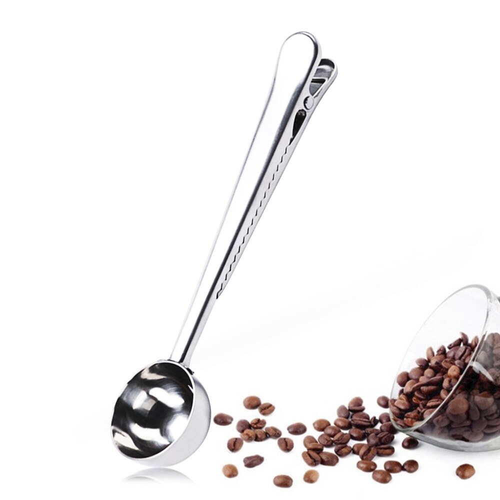 Edelstahl Kaffee Messung Scoop Tasche Clip Multifunktionale Abdichtung Tee Sauerei Kaffee Löffel Clip Küche Zubehör