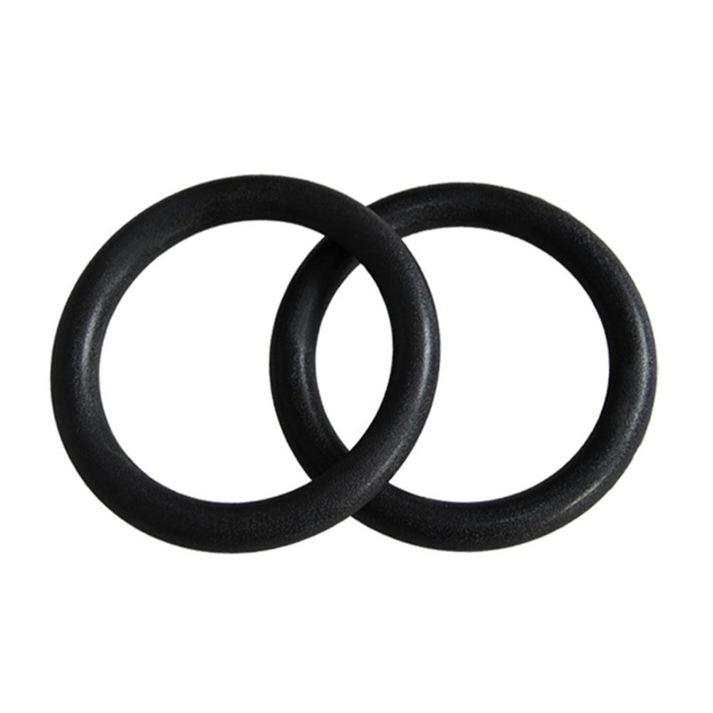 2 Stck 28mm schwer Pflicht ABS Kunststoff Sport Fitness Gymnastik Ring Mit Schaum Griff Fitnessstudio Sport ziehen Ring Innen Fitness Ausrügestochen