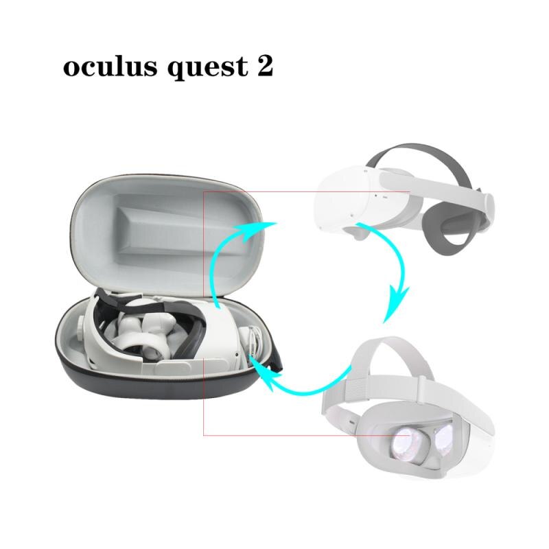 Tragbare Für Oculus Suche 2 Gläser Gläser Lagerung Schock nachweisen Wasserdichte Lagerung Tasche FÜR AR Gläser Zubehör