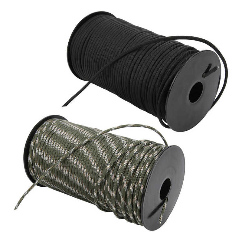 100m/328ft 4mm 7 Strand Paracord draussen Klettern Seil Zelt Schlüsselband Gurt Fallschirm-schnur Zelt Wind Seil wäscheleine